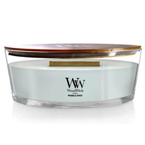 WoodWick Magnolia Birch Ellipse Candle - NIB
